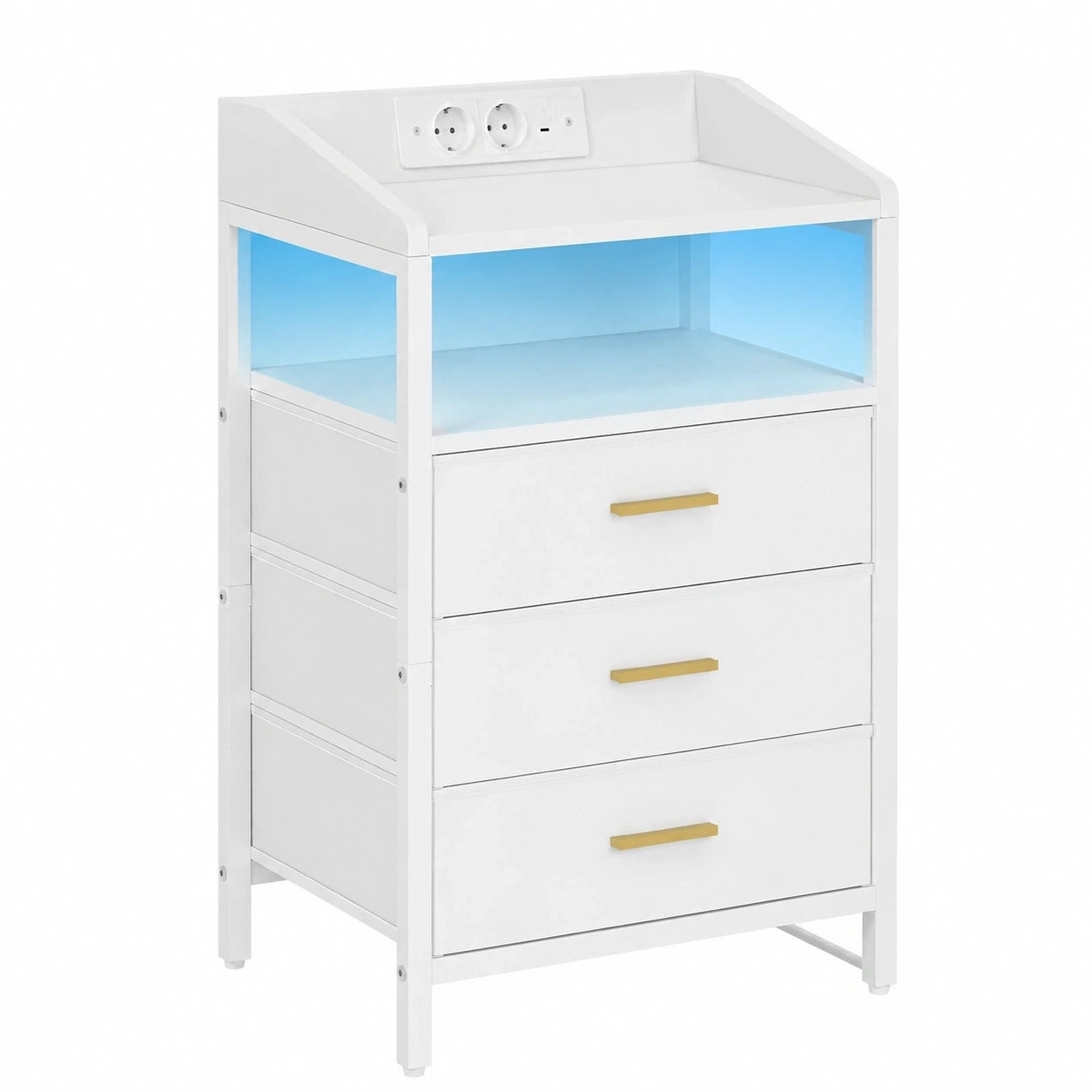 table-de-chevet-avec-eclairage-led-et-prises-integrees-3-tiroirs-en-tissu-pour-chambre-ou-salon-blanc-yadshd6316sx